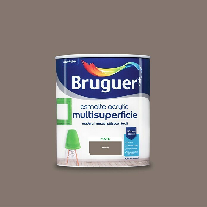 Bruguer Esmalte de color Acrylic Multisuperficie  (Mocca, 750 ml, Mate)