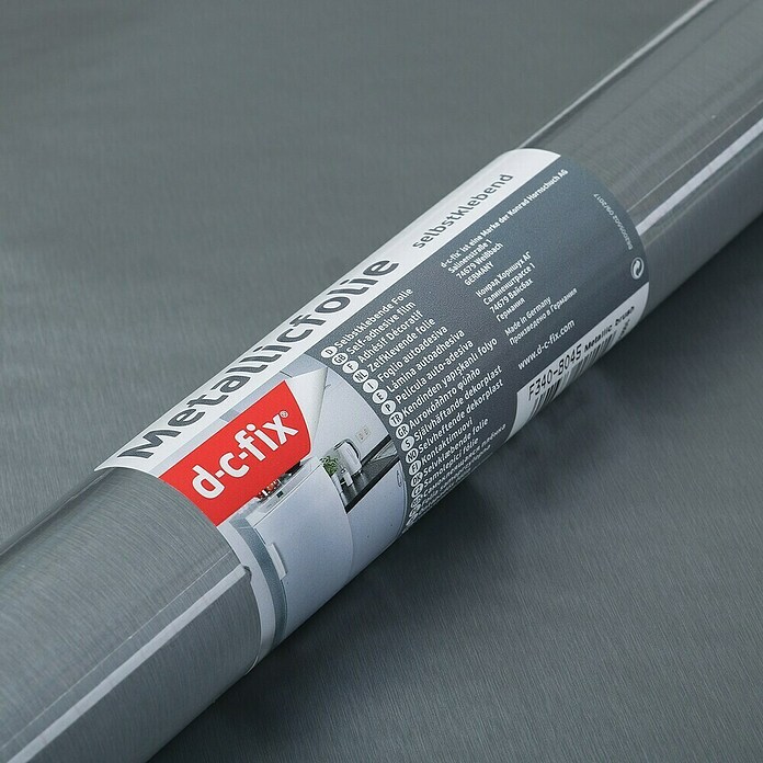 D-c-fix Metalleffektfolie (Silber, Metallic, 150 x 67,5 cm, Selbstklebend)