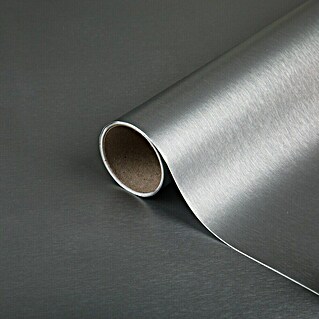 D-c-fix Metalleffektfolie Metallic Brush (150 x 67,5 cm, Silber, Selbstklebend)