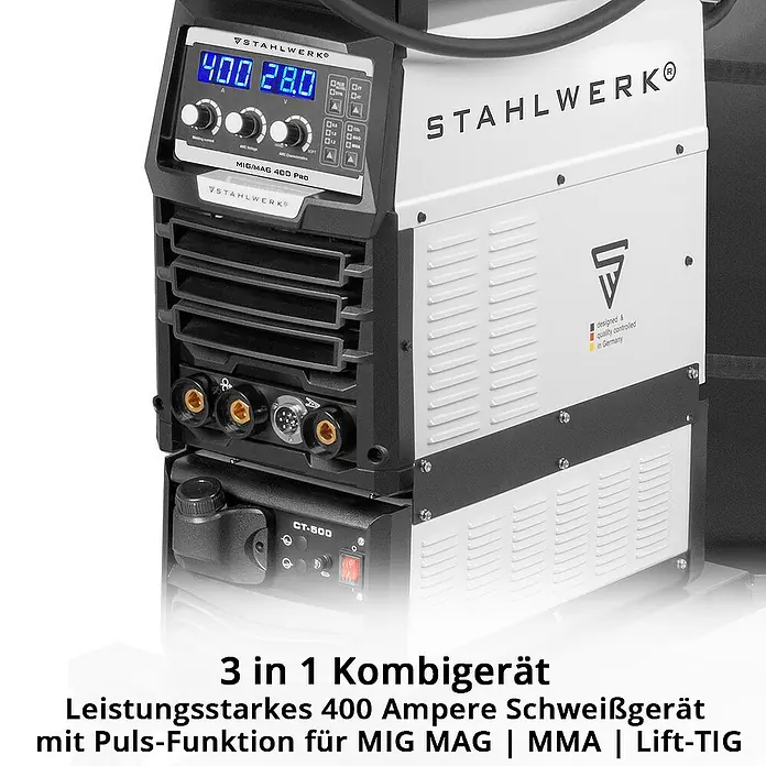 STAHLWERK MIG/MAG-Schweißgerät Schweißgerät MIG MAG 400 Pro - Schweißstrom: 400 A, 400 V