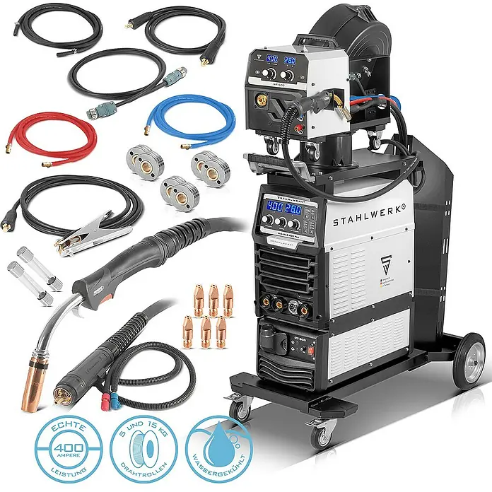 STAHLWERK MIG/MAG-Schweißgerät Schweißgerät MIG MAG 400 Pro - Schweißstrom: 400 A, 400 V