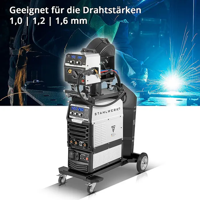 STAHLWERK MIG/MAG-Schweißgerät Schweißgerät MIG MAG 400 Pro - Schweißstrom: 400 A, 400 V