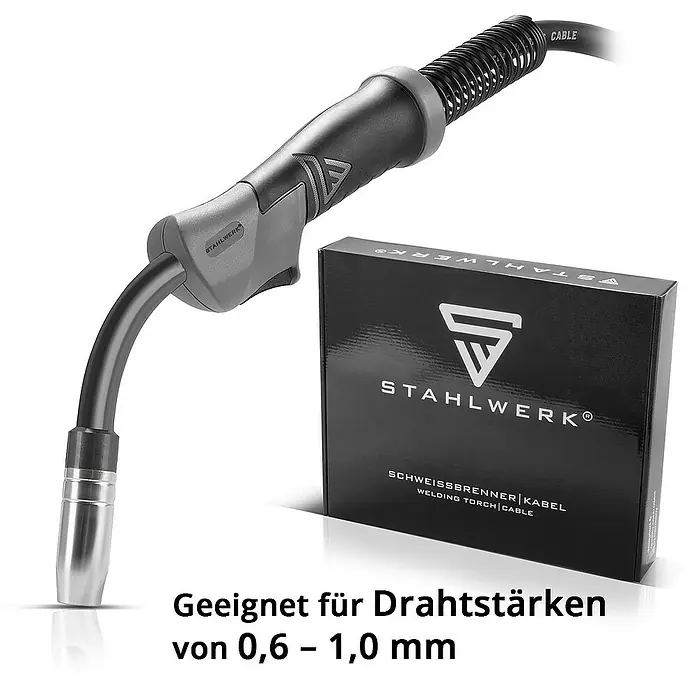 STAHLWERK MIG/MAG-Schweißbrenner Schweißbrenner AK15 MB15 4 m Schlauchpaket - 