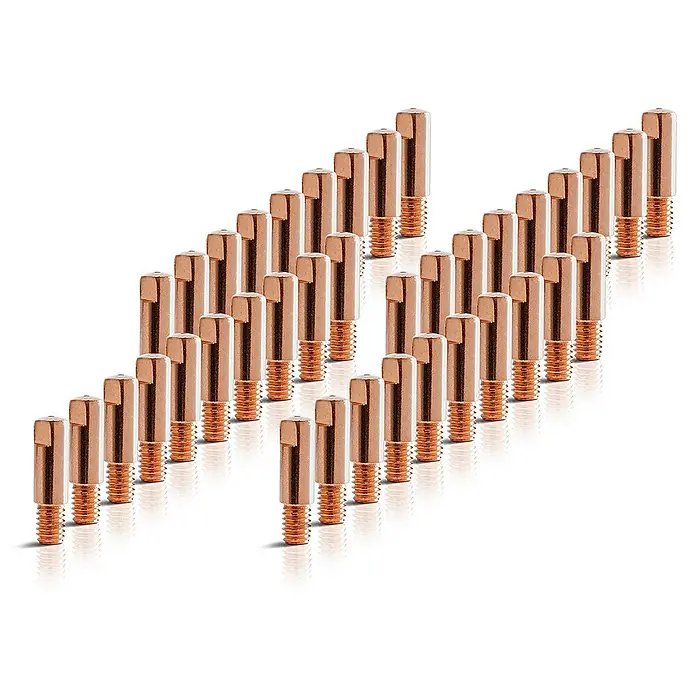 STAHLWERK Stromdüse 2 x Stromdüsen AK15 MB15 M6x25 0,8 mm MIG MAG - 