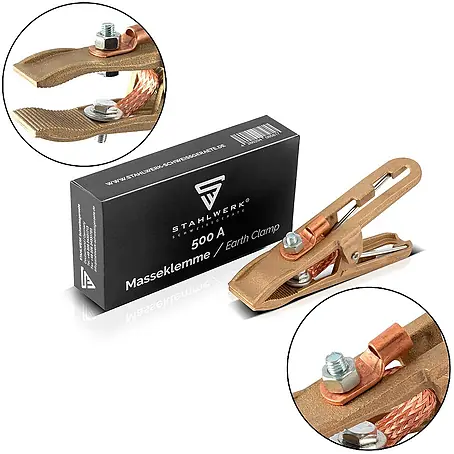 STAHLWERK  Masseklemme Massezange bis 500A