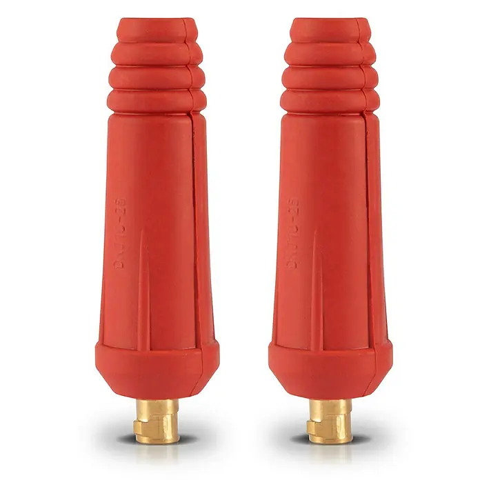 STAHLWERK Schweißkabel-Stecker 2er Set 9 mm Dorn Messing - 