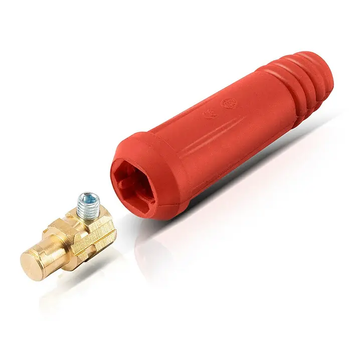 STAHLWERK Schweißkabel-Stecker 2er Set 9 mm Dorn Messing - 
