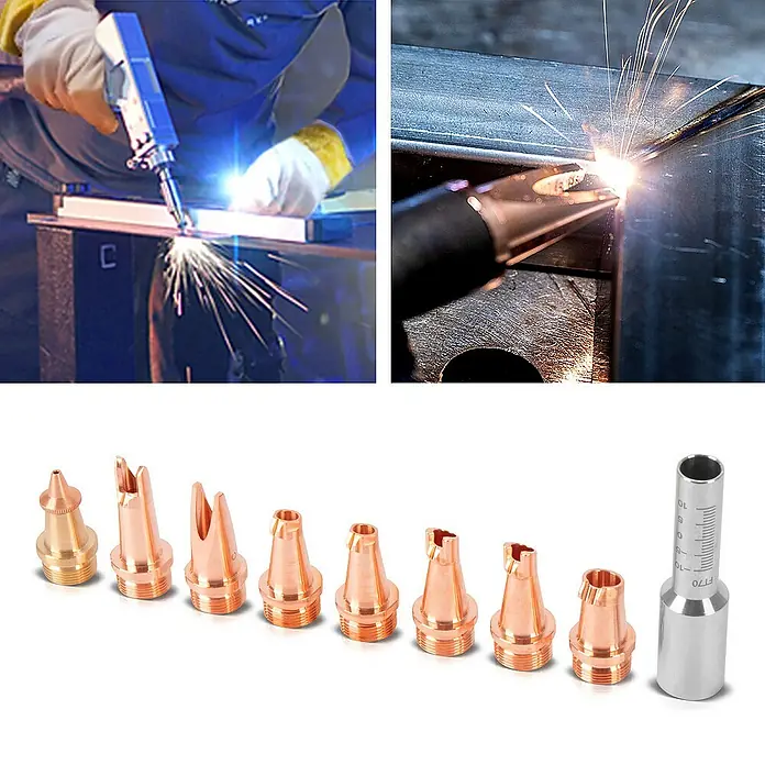 STAHLWERK Schweißzubehör-Set Laser Düsen 9er Set für Laser Schweißbrenner - 