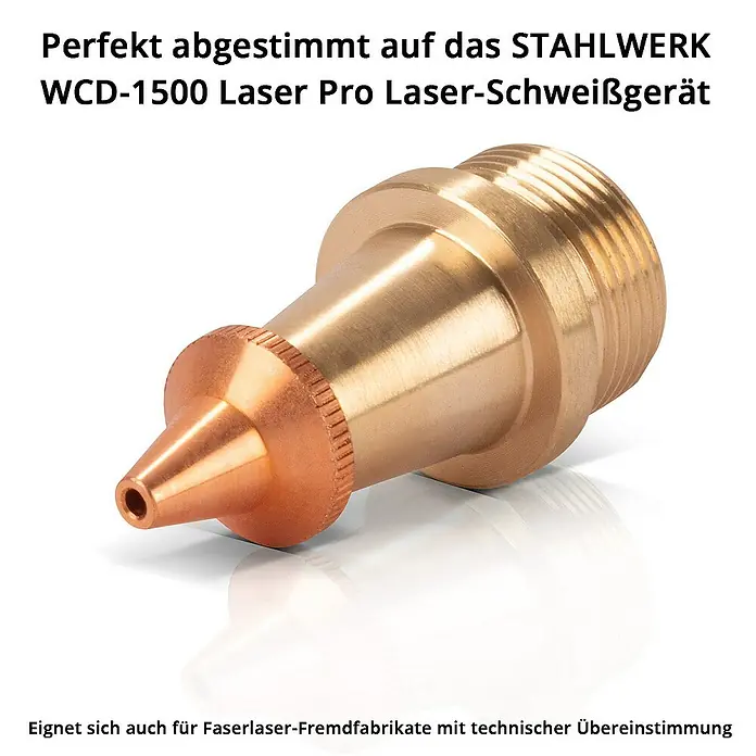 STAHLWERK Schweißzubehör-Set CUT Düse M8 x 1,5 mm für Laser-Schweißbrenner - 