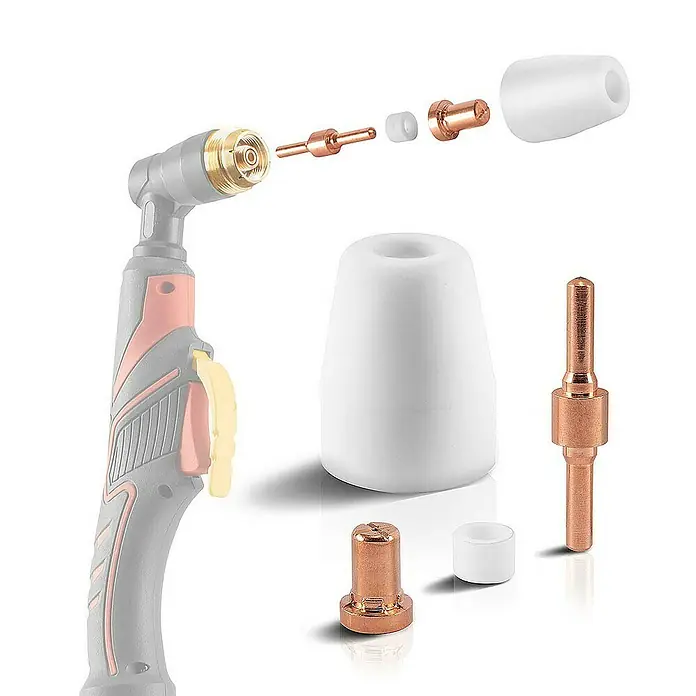 STAHLWERK Schweißzubehör-Set Verschleißteile Set 60 Teile für Plasmaschneider PT-31 - 