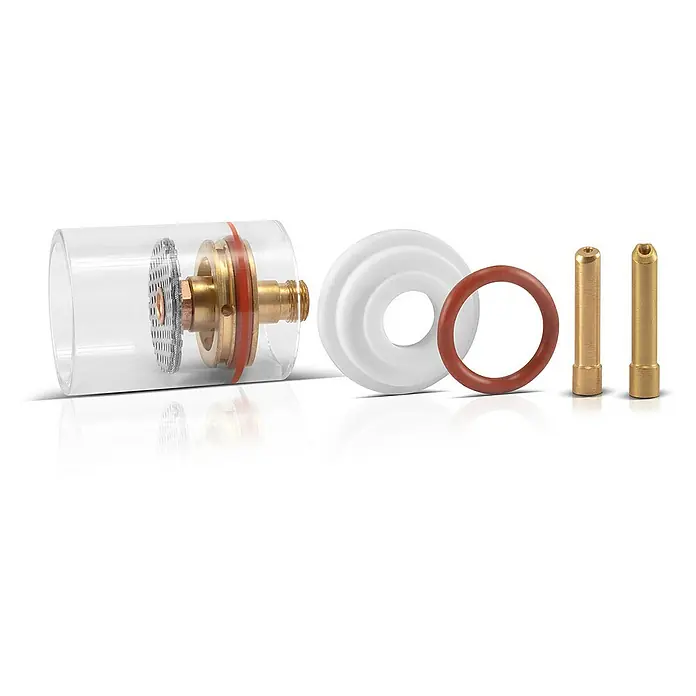 STAHLWERK Schweißzubehör-Set WIG Verschleißteile Glas Gaslinsen Set 7-teilig - 