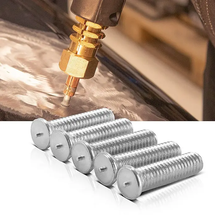 STAHLWERK Schweißzubehör-Set 2 x Alu Schweißbolzen M4 100er Set - 