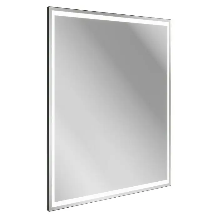 Fackelmann B.Paris LED-Lichtspiegel - 70,5 x 90,5 cm - Rechteckiger Spiegel mit integrierter LED-Umfeldbeleuchtung.
