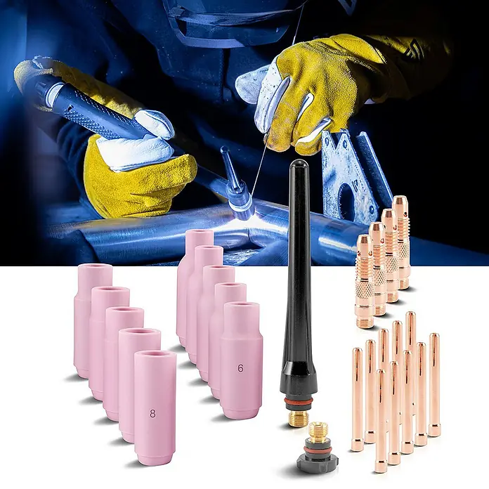 STAHLWERK Schweißzubehör-Set WIG TIG 26 Teile - 