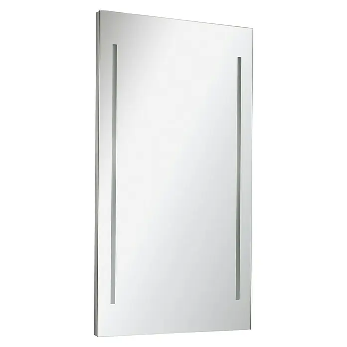 Fackelmann Oxford LED-Lichtspiegel - 3,6 x 100 cm - Rechteckiger Spiegel mit integrierten vertikalen LED-Lichtleisten an jeder Seite.