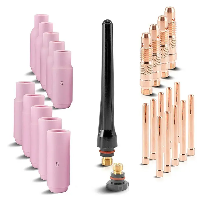 STAHLWERK Schweißzubehör-Set WIG TIG 26 Teile - 