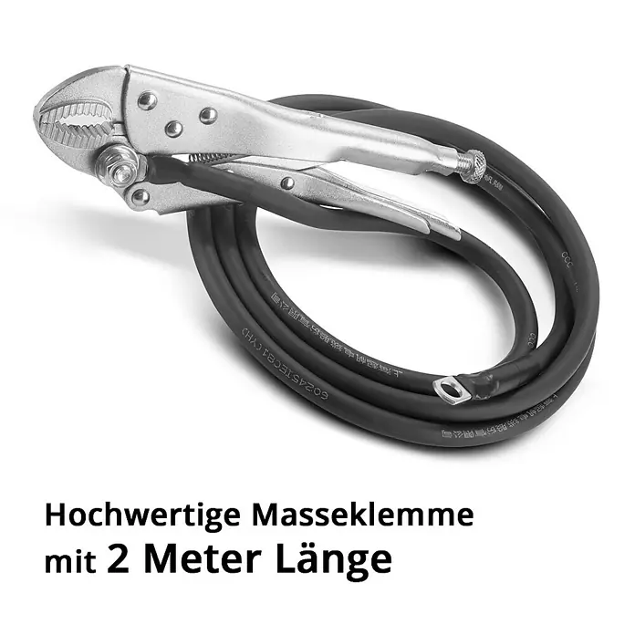 STAHLWERK Schweißzubehör-Set Massekabel 2 m für Ausbeulspotter - 