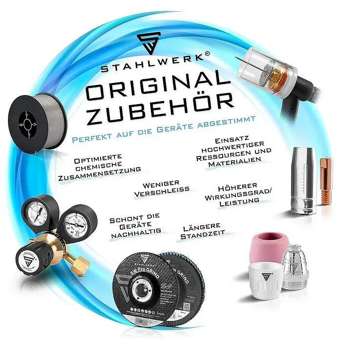 STAHLWERK Schweißzubehör-Set WIG Gaslinsen Set 14-teilig - 