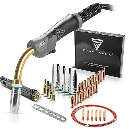 STAHLWERK  Schweißzubehör-Set Verschleißteile Set MIG MAG für AK25/MB25 Schweißbrenner