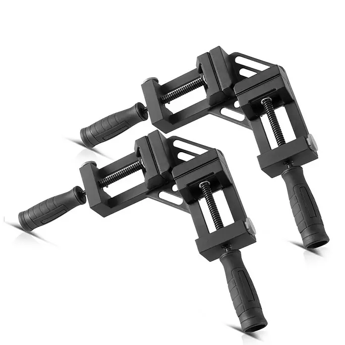 STAHLWERK Schweiß-Doppelgriff-Winkelklemme Doppelgriff Winkelklemme DW-90 ST 2er Set - 