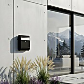 Allux Standbriefkasten 5000 (L x B x H: 160 x 320 x 460 mm, Schwarz / Silber, Stahl) | BAUHAUS