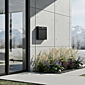 Allux Standbriefkasten Holscher (L x B x H: 175 x 370 x 480 mm, Schwarz, Stahl) | BAUHAUS