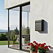 Allux Standbriefkasten Holscher (L x B x H: 175 x 370 x 480 mm, Anthrazit, Stahl) | BAUHAUS