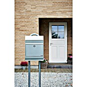 Allux Standbriefkasten 6000 (L x B x H: 170 x 345 x 485 mm, Silber, Stahl) | BAUHAUS