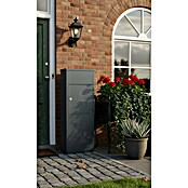 Allux Paketbox 600 (L x B x H: 230 x 380 x 1 050 mm, Anthrazit, Stahl, Sicherheitsschloss) | BAUHAUS