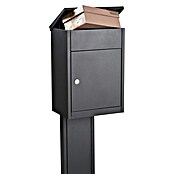 Allux Standbriefkasten 500 (L x B x H: 250 x 380 x 530 mm, Anthrazit, Stahl, Paketfach, Sicherheitsschloss) | BAUHAUS