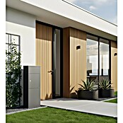 Allux Paketbox 600 (L x B x H: 230 x 380 x 1 050 mm, Schwarz, Stahl, Paketfach, Zylinderschloss) | BAUHAUS
