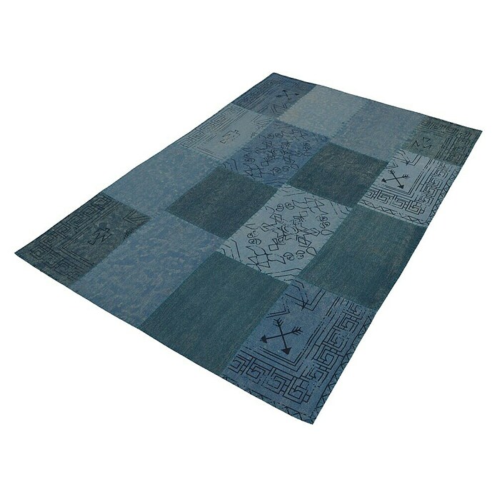 Kayoom Flachgewebeteppich Lyrical (Multi/Blau, 170 x 120 cm)