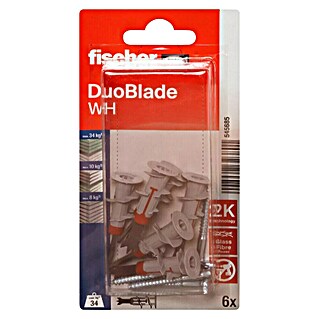 Fischer Duoblade Gipskartondübel-Set Rechts mit Schrauben (Mit Schrauben, Nylon, 6 Stk.)