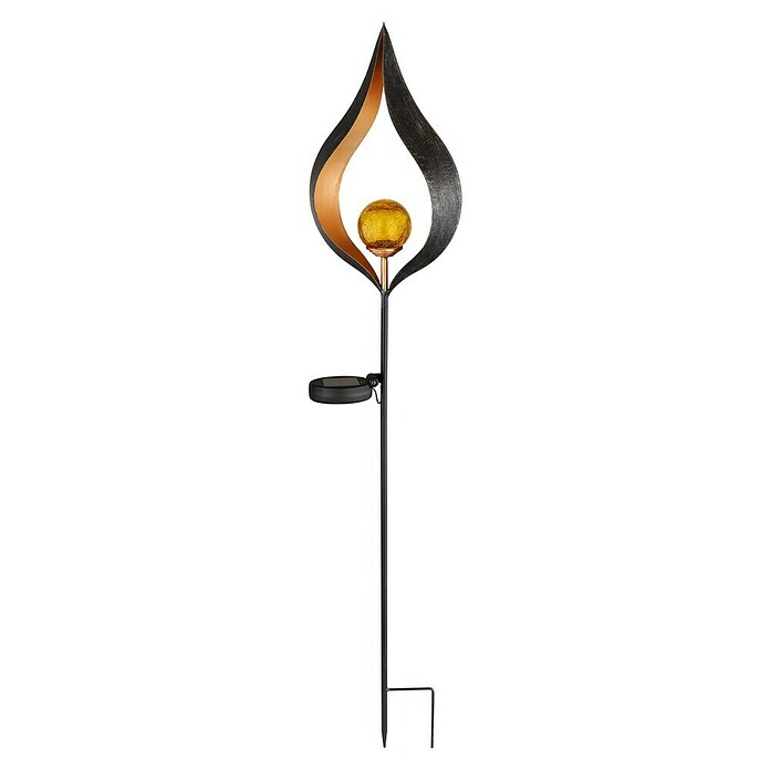 Globo LED-Solar-Dekoleuchte (L x B x H: 17,5 x 6 x 90 cm, Bronze)
