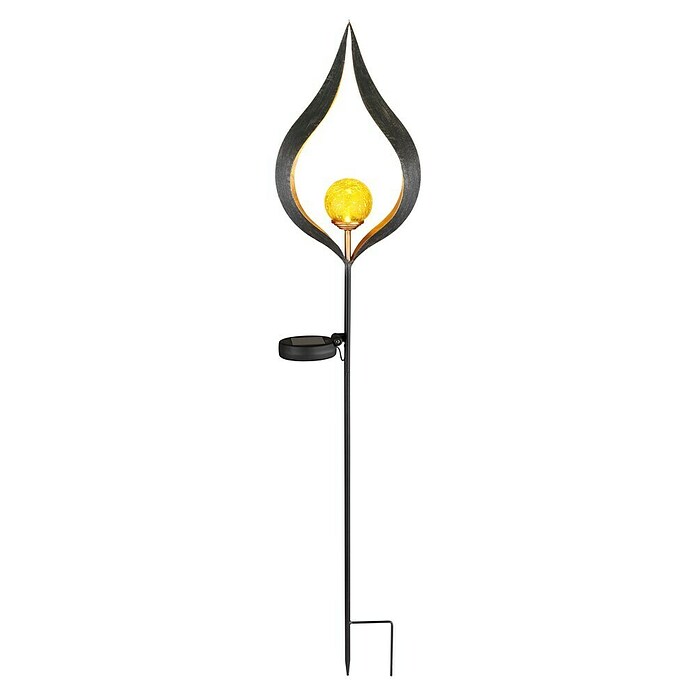 Globo LED-Solar-Dekoleuchte (L x B x H: 17,5 x 6 x 90 cm, Bronze)