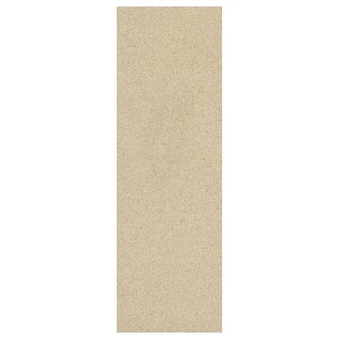 Corklife Korkboden Earth Tons - Grit Weiß, 905 x 295 x 10,5 mm - Nahaufnahme einer rechteckigen Korkplatte mit subtiler Textur. Perfekt für Notizen und Dekoration.