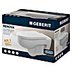 Geberit Renova Nr. 1 Spülrandloses Wand-WC-Set (Mit WC-Sitz, Tiefspüler, Weiß)