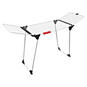 Vileda Flügel-Wäscheständer King (Länge Wäscheleine: 20 m, Weiß/Schwarz) | BAUHAUS