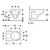 Geberit Renova Nr. 1 Spülrandloses Wand-WC-Set (Mit WC-Sitz, Tiefspüler, Weiß)