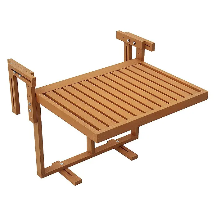Outsunny Balkon-Hängetisch - Teak