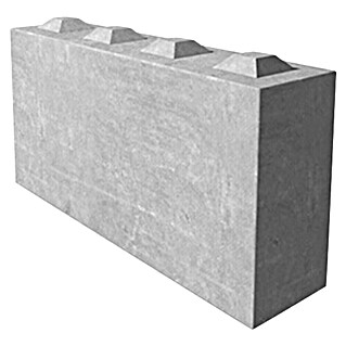 Seesteiner Beton S-Block Schmal (L x B x H: 160 x 40 x 80 cm, Beton, Grau)