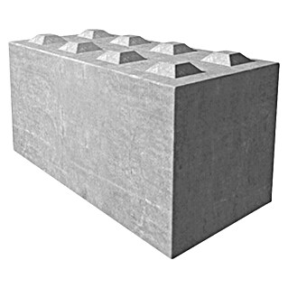 Seesteiner Beton S-Block Basisstein (L x B x H: 160 x 80 x 80 cm, Beton, Grau)