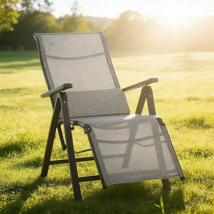 Outsunny Garten-Positionssessel - Grau