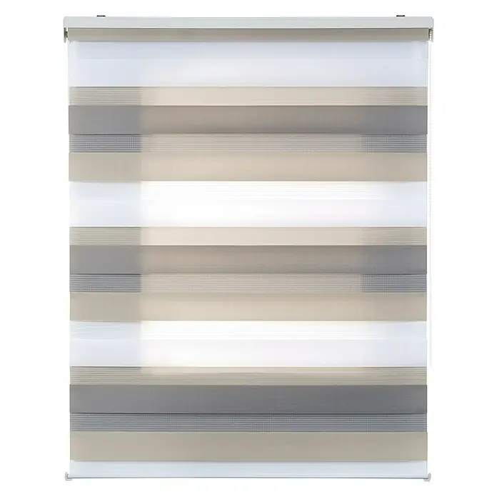 Estor noche y día Duolux - An x Al: 60 x 180 cm, Multicolor - Moderno estor enrollable doble beige y gris para ventanas. Diseño elegante para una privacidad y protección solar eficaces.