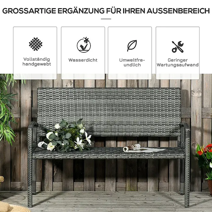 Outsunny Gartenbank - 