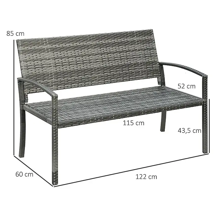 Outsunny Gartenbank - 