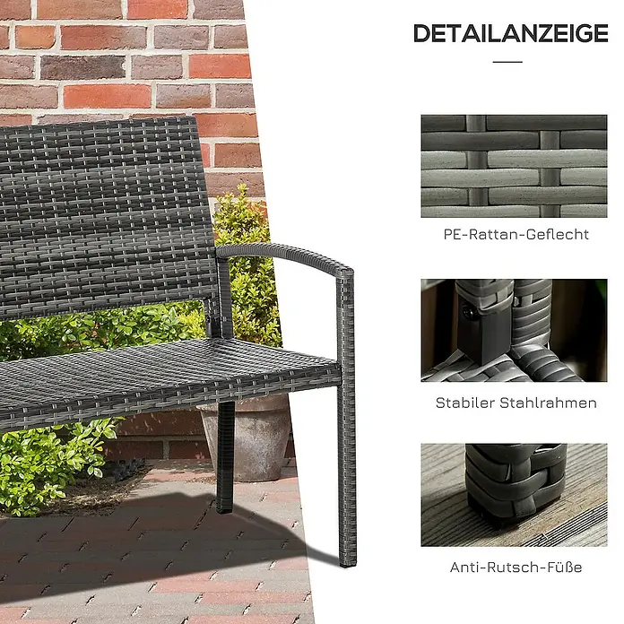 Outsunny Gartenbank - 