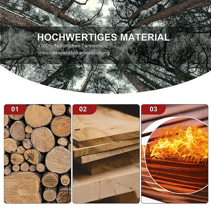 Outsunny Gartenbank - B x T x H: 157 x 88 x 103 cm, Tannenholz, Braun