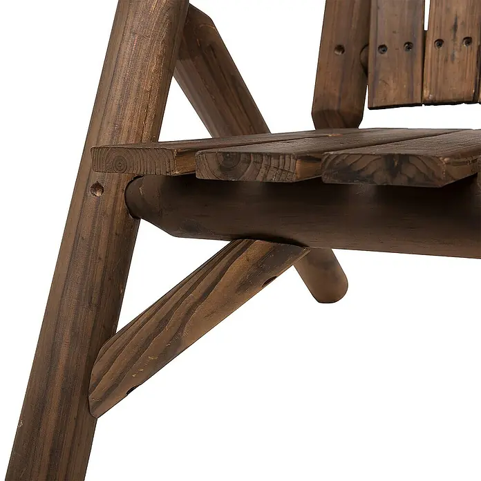 Outsunny Gartenbank - B x T x H: 157 x 88 x 103 cm, Tannenholz, Braun