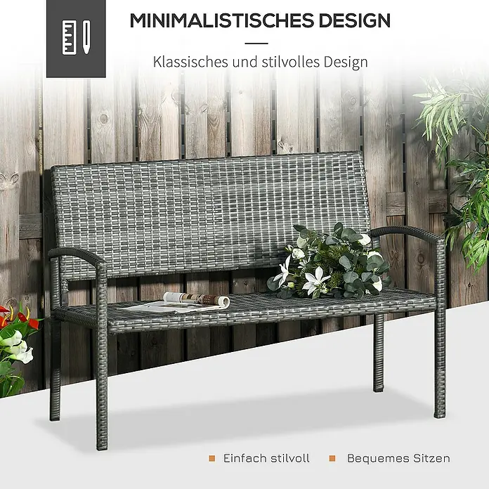 Outsunny Gartenbank - 